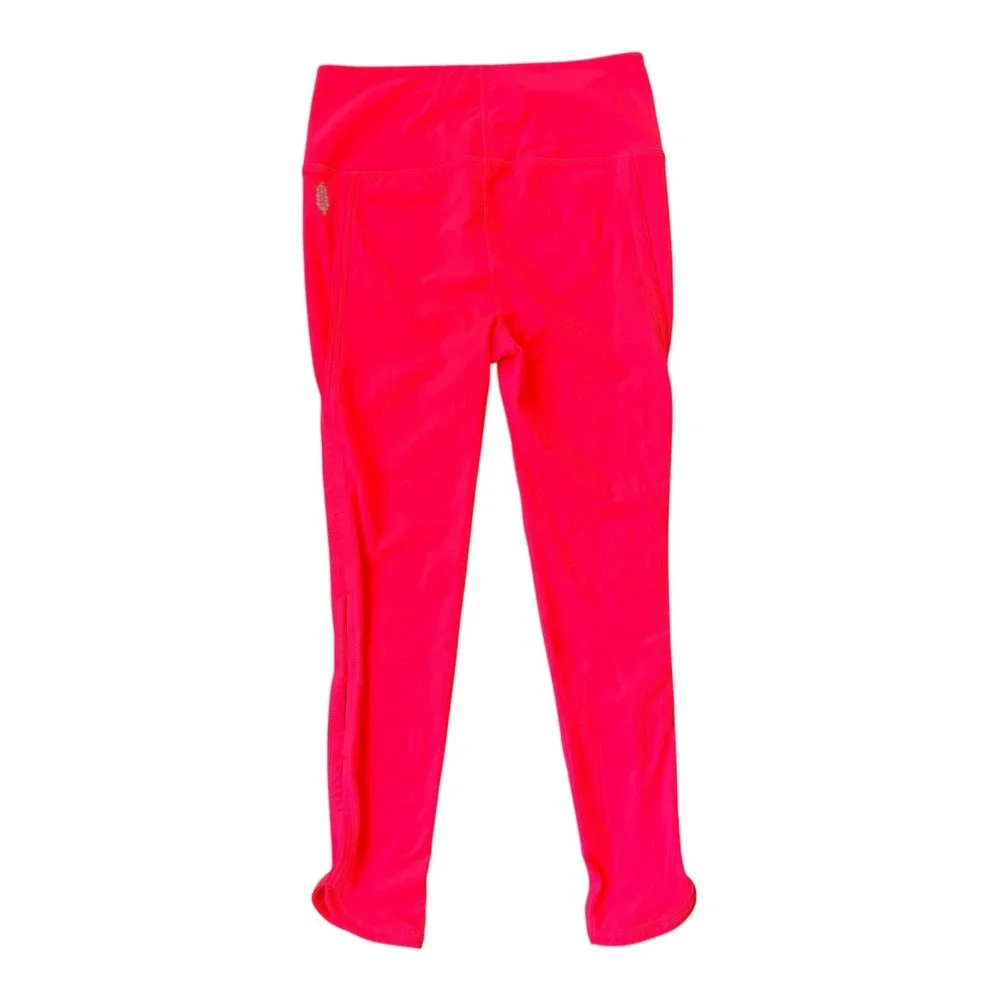 Free People Movement High Rise Infinity Cutout Leggings Neon Coral Women's Small